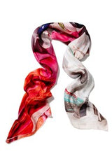 [Sample] Tomorrow is today, Red printed scarf [TTRPS]